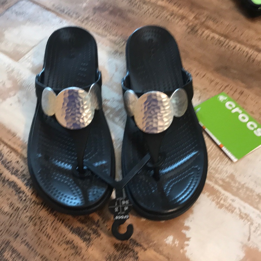 Croc flip flops